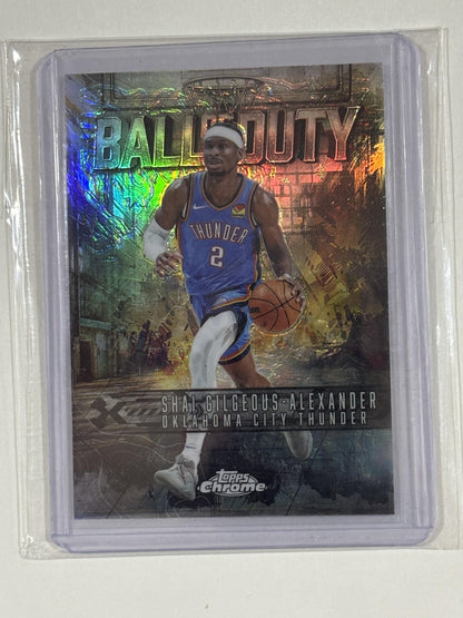 2025-26 Topps Chrome #BD-6 Shai Gilgeous-Alexander Ball of Duty Refractor