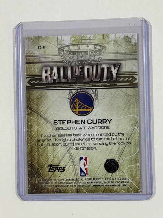 2025-26 Topps Chrome #BD-9 Stephen Curry Ball of Duty