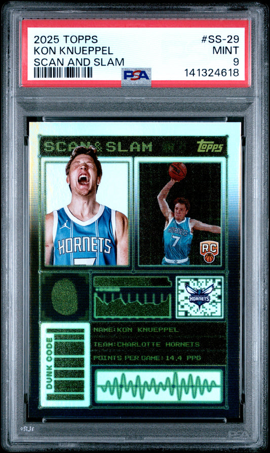 2025-26 Topps #SS-29 Kon Knueppel Scan and Slam PSA 9