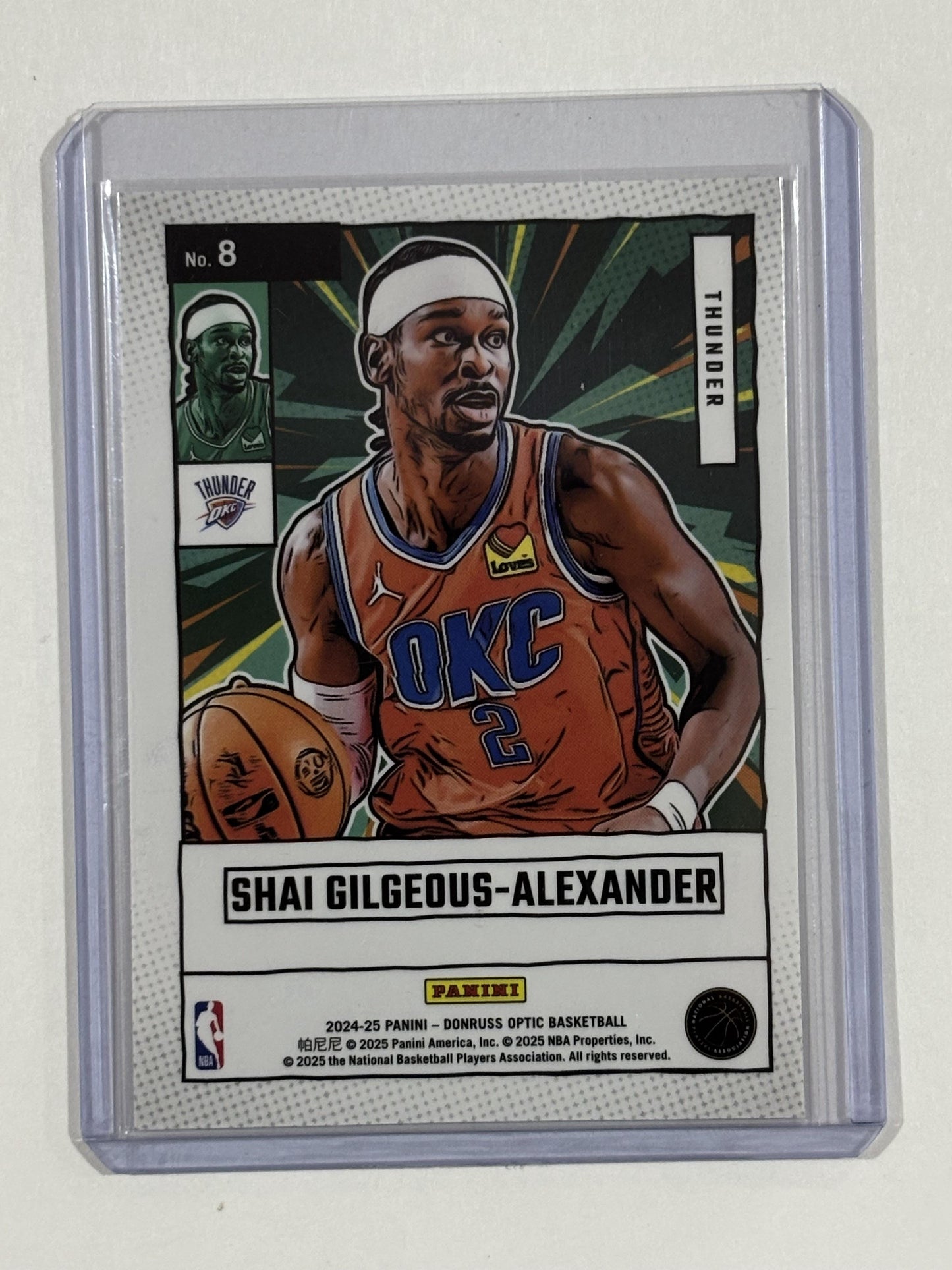 2024-25 Donruss Optic #8 Shai Gilgeous-Alexander Net Marvels Holo