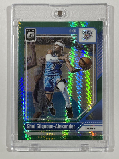 2024-25 Donruss Optic #127 Shai Gilgeous-Alexander Hyper Green #/249