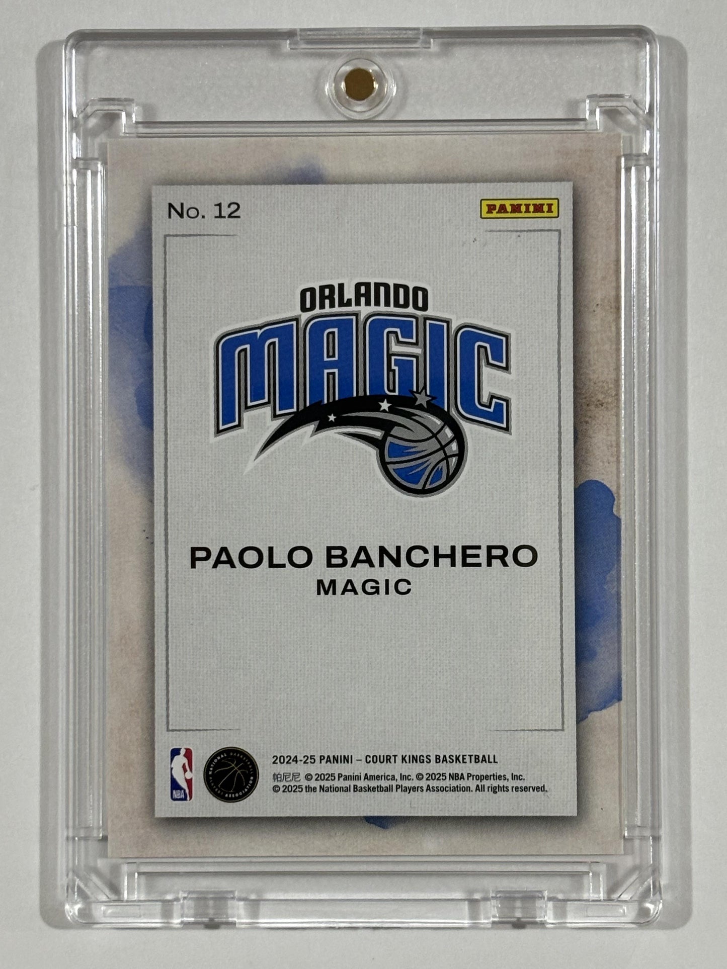 2024-25 Panini Court Kings #12 Paolo Banchero Water Color
