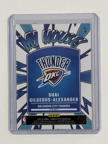 2024-25 Donruss Optic #6 Shai Gilgeous-Alexander My House Purple purple