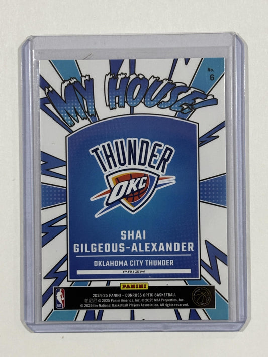 2024-25 Donruss Optic #6 Shai Gilgeous-Alexander My House Purple purple