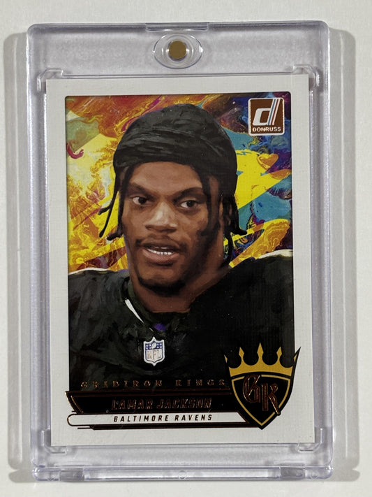 2025 Donruss #GK-LJN Lamar Jackson Gridiron Kings
