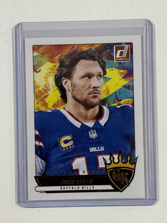 2025 Donruss #GK-JAN Josh Allen Gridiron Kings
