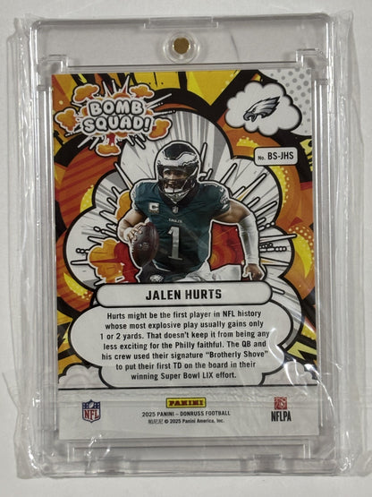 2025 Donruss #BS-JHS Jalen Hurts Bomb Squad