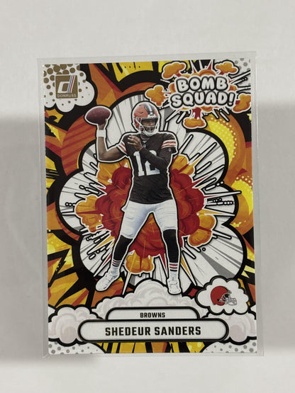 2025 Donruss #BS-SSS Shedeur Sanders Bomb Squad
