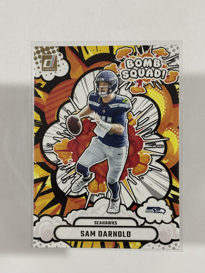 2025 Donruss #BS-SDD Sam Darnold Bomb Squad