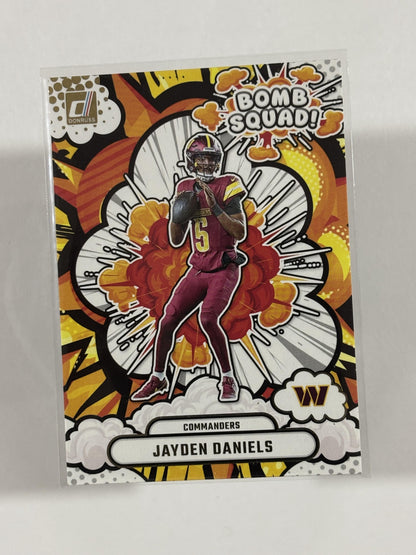 2025 Donruss #BS-JDS Jayden Daniels Bomb Squad