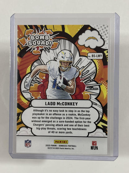 2025 Donruss #BS-LMY Ladd McConkey Bomb Squad