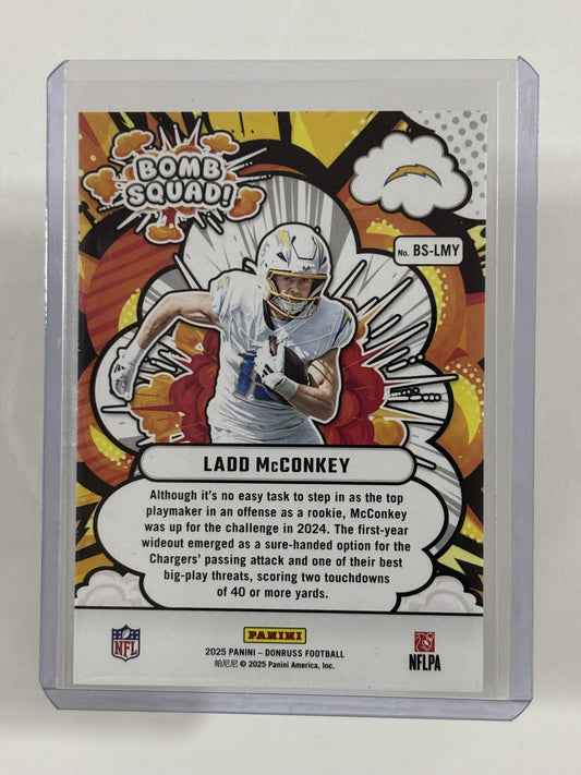 2025 Donruss #BS-LMY Ladd McConkey Bomb Squad