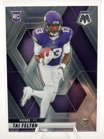 Tai Felton RC – 2025 Panini Mosaic Football #329 | Minnesota Vikings
