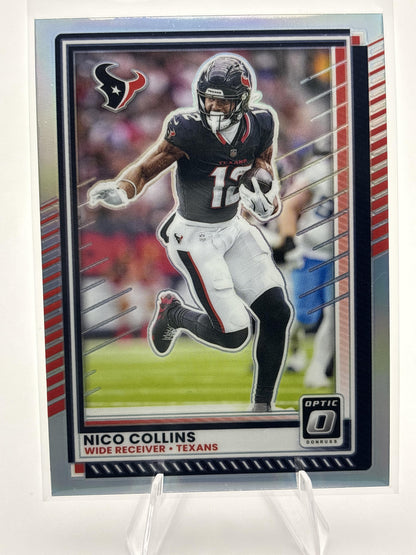 Nico Collins – 2025 Donruss Optic #143 Orange /299 | Houston Texans