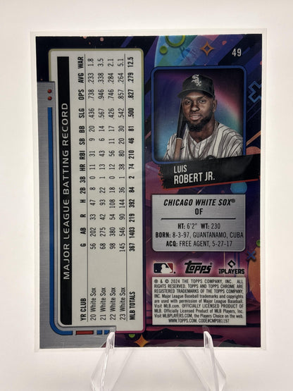 2024 Topps Chrome Cosmic #49 Luis Robert Jr.