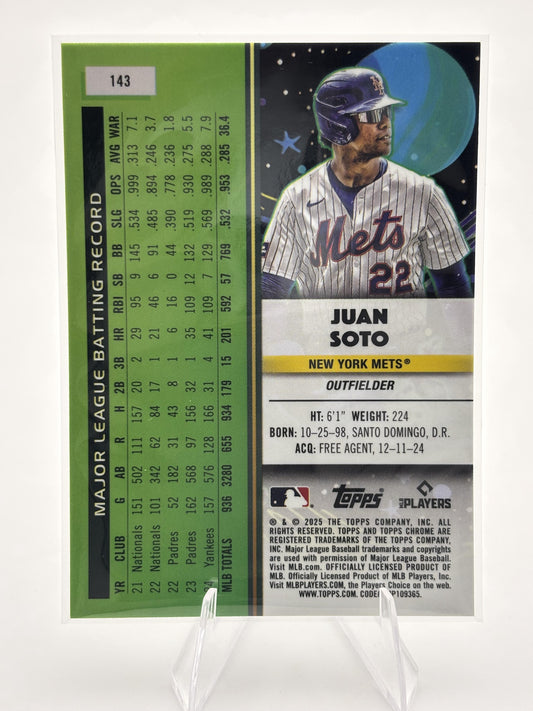 2025 Topps Chrome Cosmic #143 Juan Soto
