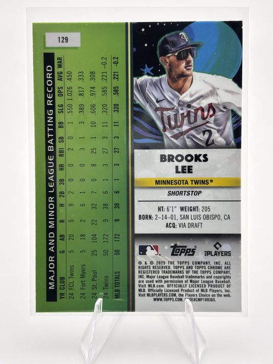 2025 Topps Chrome Cosmic #129 Brooks Lee
