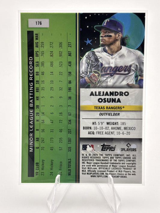 2025 Topps Chrome Cosmic #176 Alejandro Osuna