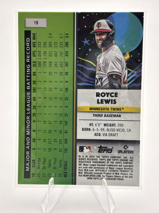 2025 Topps Chrome Cosmic #19 Royce Lewis