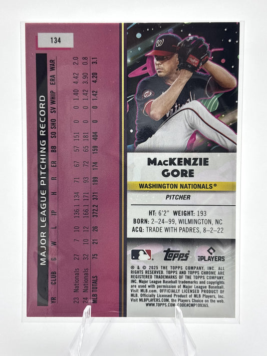 2025 Topps Chrome Cosmic #134 MacKenzie Gore