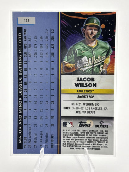 2025 Topps Chrome Cosmic #139 Jacob Wilson