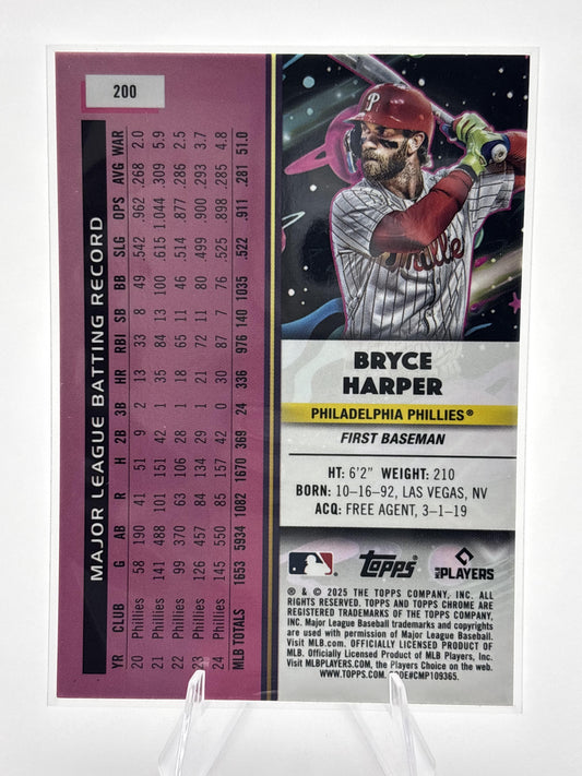 2025 Topps Chrome Cosmic #200 Bryce Harper