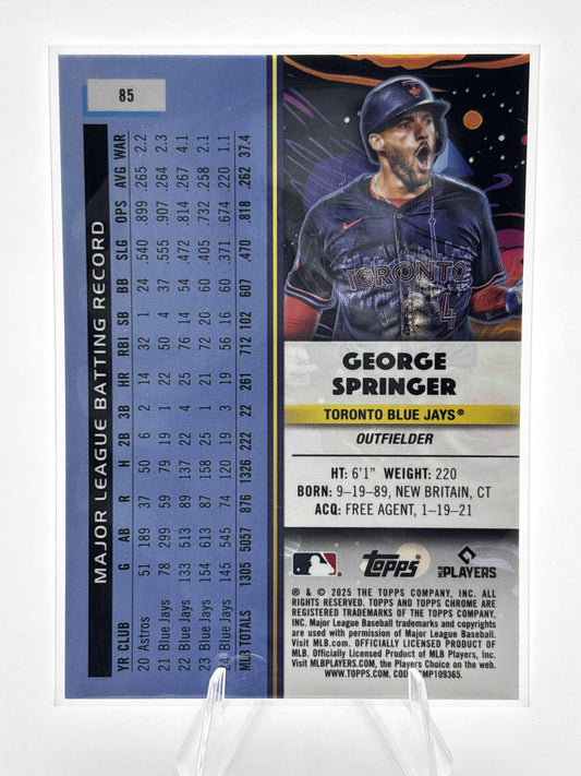 2025 Topps Chrome Cosmic #85 George Springer