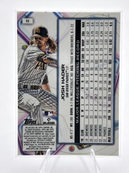 2023 Topps Chrome Cosmic #53 Josh Hader