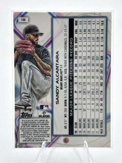 2023 Topps Chrome Cosmic #198 Sandy Alcantara