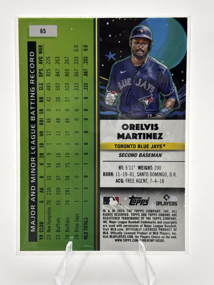 2025 Topps Chrome Cosmic #65 Orelvis Martinez