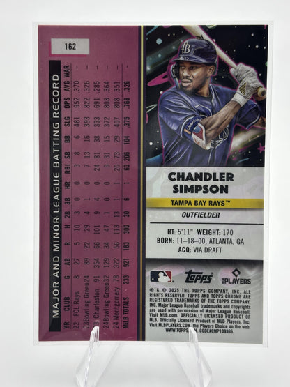 2025 Topps Chrome Cosmic #162 Chandler Simpson