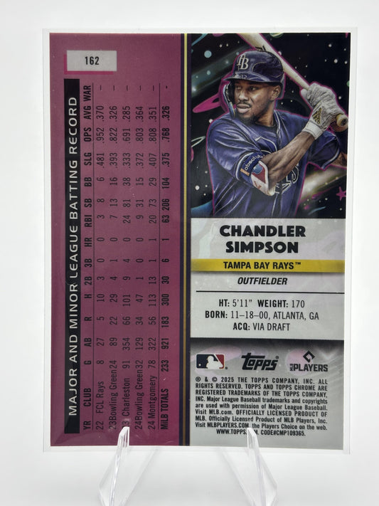 2025 Topps Chrome Cosmic #162 Chandler Simpson