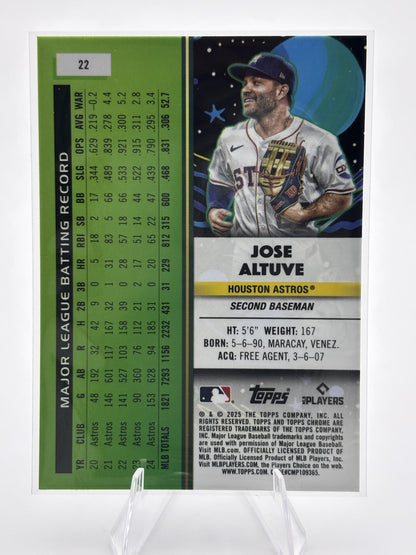 2025 Topps Chrome Cosmic #22 Jose Altuve