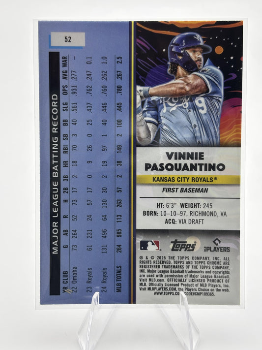 2025 Topps Chrome Cosmic #52 Vinnie Pasquantino
