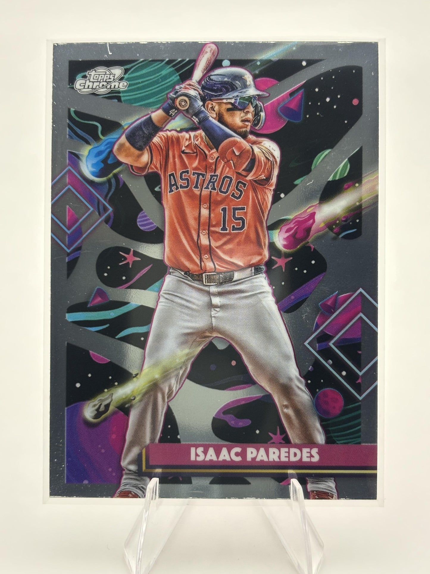 2025 Topps Chrome Cosmic #90 Isaac Paredes