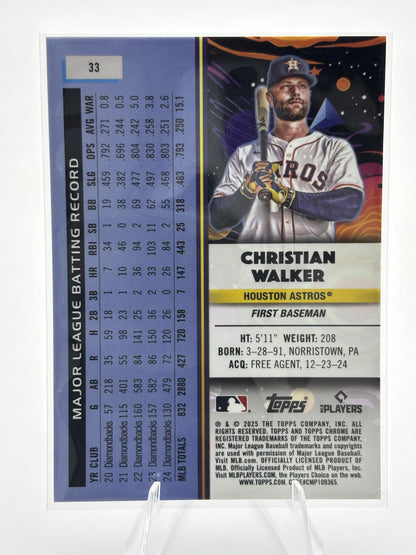 2025 Topps Chrome Cosmic #33 Christian Walker