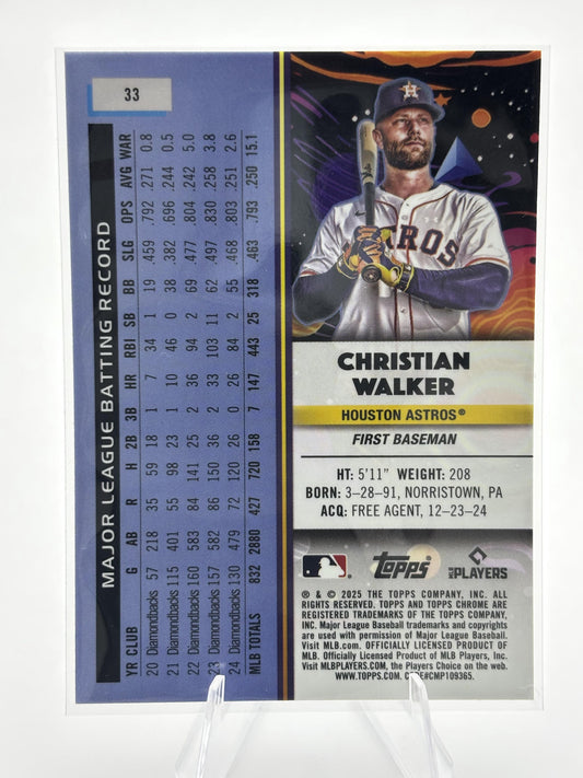 2025 Topps Chrome Cosmic #33 Christian Walker