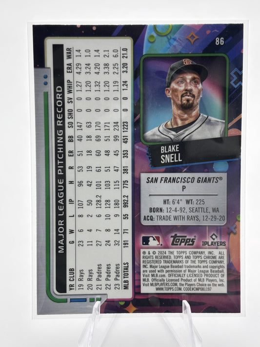 2024 Topps Chrome Cosmic #86 Blake Snell