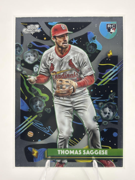2025 Topps Chrome Cosmic #44 Thomas Saggese