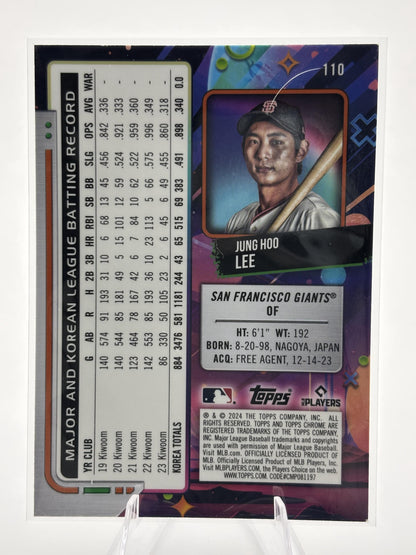 2024 Topps Chrome Cosmic #110 Jung Hoo Lee