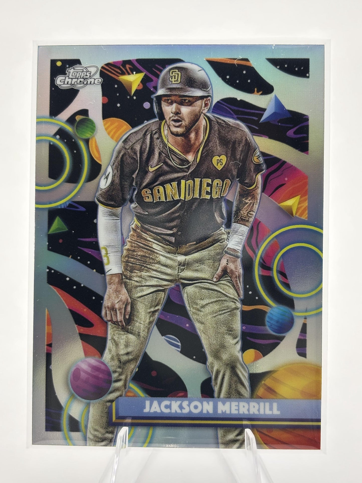 2025 Topps Chrome Cosmic #130 Jackson Merrill Refractor
