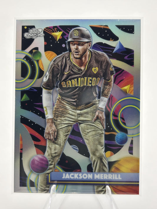 2025 Topps Chrome Cosmic #130 Jackson Merrill Refractor