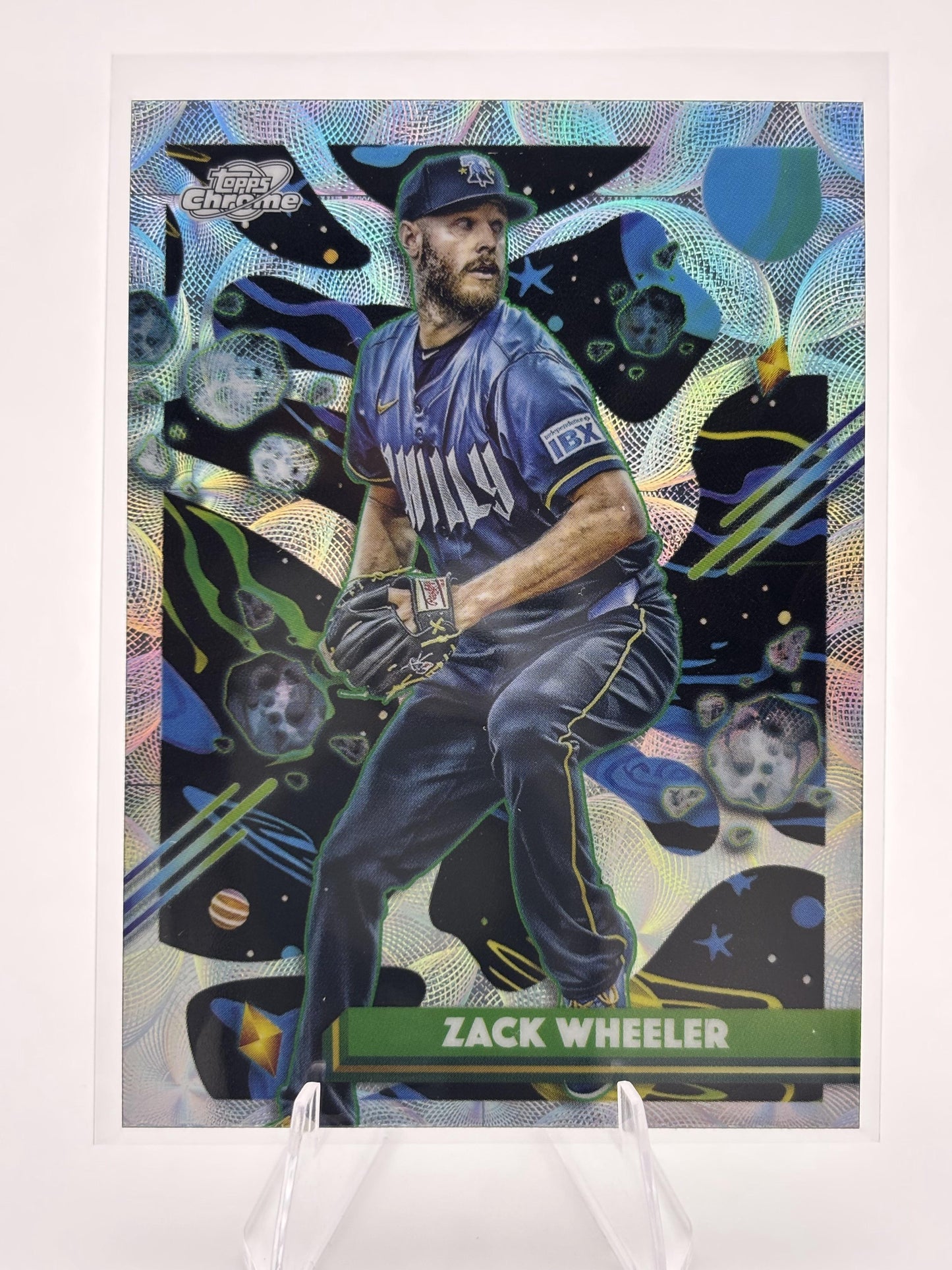 2025 Topps Chrome Cosmic #141 Zack Wheeler Nucleus Refractor