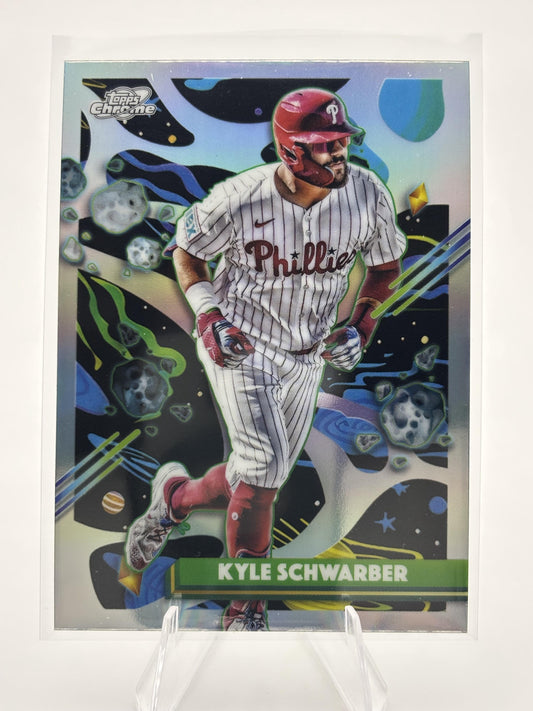 2025 Topps Chrome Cosmic #13 Kyle Schwarber Refractor