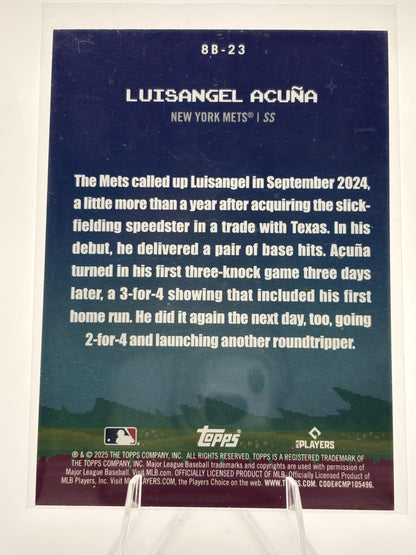 2025 Topps #8B-23 Luisangel Acuña 8-Bit Ballers