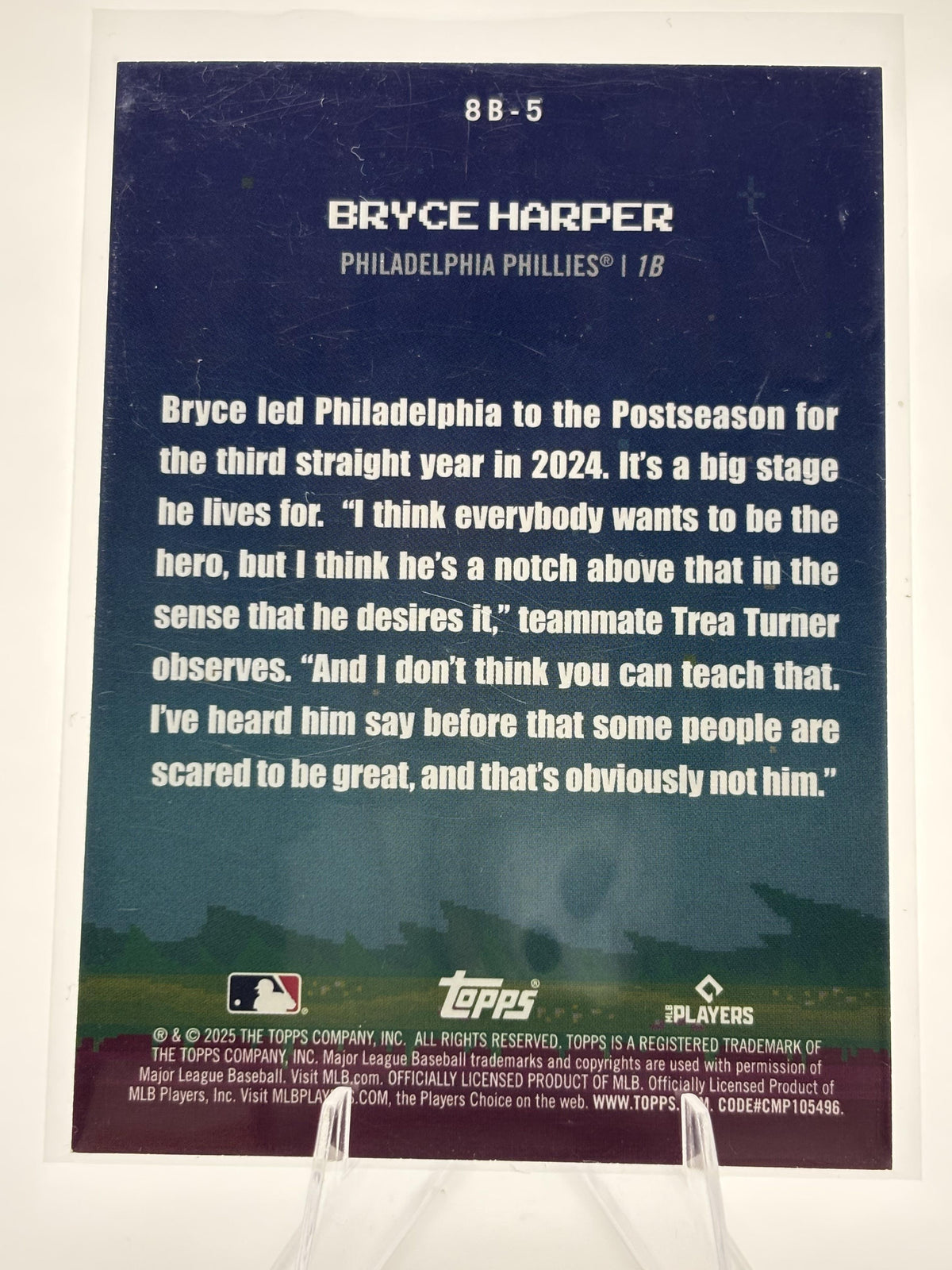 2025 Topps #8B-5 Bryce Harper 8-Bit Ballers