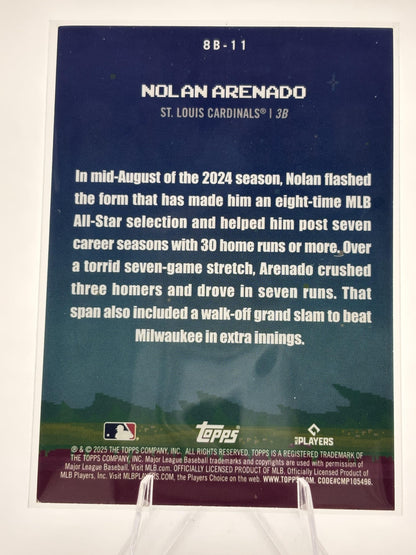 2025 Topps #8B-11 Nolan Arenado 8-Bit Ballers