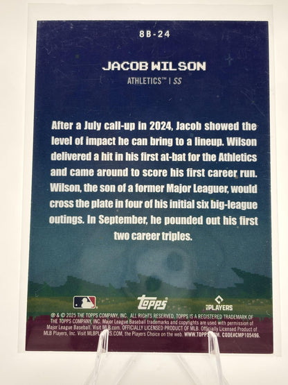 2025 Topps #8B-24 Jacob Wilson 8-Bit Ballers
