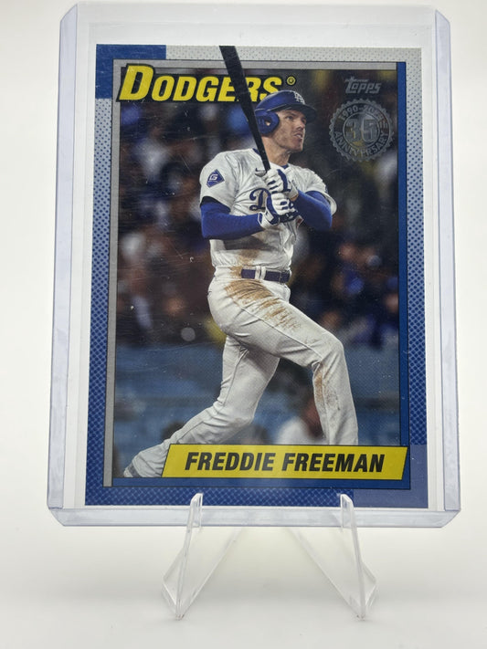 2025 Topps #90B2-7 Freddie Freeman 1990 Topps Baseball 35th Anniversary