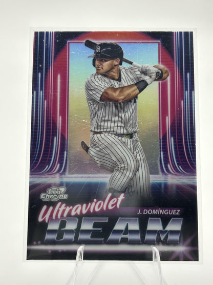 2025 Topps Chrome Cosmic #UB-16 Jasson Domínguez Ultraviolet Beam